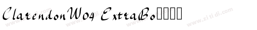 ClarendonW04 ExtraBo字体转换